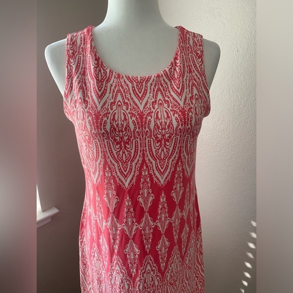 Chater Club Dress Size Medium Color Red and White - Picture 3 of 6